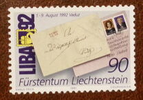 [National Stamp Exhibition "LIBA '92", Vaduz, Tip AJS]