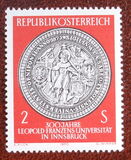 [The 300th Anniversary of Leopold Franzens University in Innsbruck, type AGL]