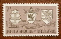 [The 50th Anniversary of Eupen, Malmedy and St.Viths Affiliation to Belgium, type AMT]