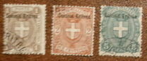 [Coat of Arms - Italian Postage Stamps Overprinted "Colonia Eritrea", type C]