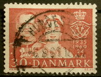 [The 25th Anniversary of the Marriage of King Frederik IX and Queen Ingrid, 类型 EA]