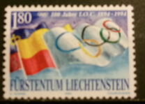 [The 275th Anniversary of the Kingdom of Liechtenstein & The 100th Anniversary of the International Olympic Committee, IOC, type ALV]