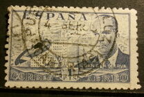 [Airmail - Juan di la Cierva - Different Perforation - Stoneprint from F.N.M.T, type LH11]