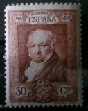 [The 100th Anniversary of the Death of Francisco de Goya, 1746-1828 - Inscription "1746 - CORREOS ESPANA - 1828", typ CO7]