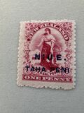 [New Zealand Postage Stamp Surcharged - See Also No. 6, type C]