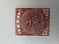 [Crown over Monogram & Canoe in Palm Tree Frame, type P]