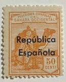 [Issue of 1924 Overprinted "Republica - Espanola" - Horizontally, type F7]