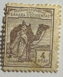[Inscription: "POSESIONES ESPAÑOLAS DEL SAHARA OCCIDENTAL", type A10]