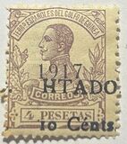 [King Alfonso XIII Stamps of 1917 Overprinted & Surcharged, type O1]