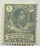 [King Alfonso XIII - Blue Control Number on Back Side, type I10]