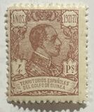 [King Alfonso XIII - Inscription "Anos 1921 - 22" - Blue Control Number on Back Side, type R11]