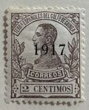 [King Alfonso XIII Stamps of 1912 Overprinted "1917", type N1]