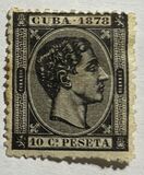 [Alfonso XII - "CUBA 1878", tipo E12]