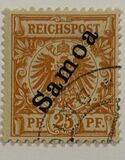 [German Empire Postage Stamps Overprinted "Samoa", type A4]