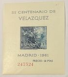 [The 300th Anniversary of the Death of Diego Rodriguez de Silva Velazquez, 1599-1660, Tip AWD]