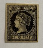 [Havanna Postage Stamp - Queen Isabella II of Spain, type E]
