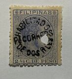 [King Alfonso XII Issue of 1880 Surcharged & Overprinted "HABILITADO PA. CORREOS", type Y19]