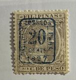 [Previously Issued Stamps Overprinted "HABILITADO PARA CORREOS" & Surcharged, type AG7]