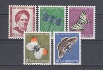 [Pro Juventute - The 50th Anniversary of the Death of Johanna Spyri - Insects, Typ VH]