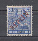 [BERLIN in Red Overprint on "Allied Occupation Zone" Stamps, type B9]