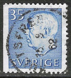 [King Gustaf VI Adolf of Sweden & Tree Crowns - New Colors and Values, type FA60]