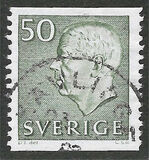 [King Gustaf VI Adolf of Sweden & Tree Crowns - New Colors and Values, type FA67]