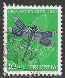 [Pro Juventute - The 50th Anniversary of the Death of Johanna Spyri - Insects, Typ VI]