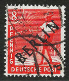 [BERLIN in Black Overprint on "Allied Occupation Zone" Stamps, type A2]