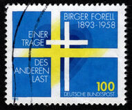 [The 100th Anniversary of the Birth of Birger Forell, Swedish Theologian, type BDJ]