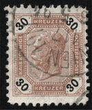 [Emperor Franz Josef I, 1830-1916 - Black Numerals on White Background, type P4]