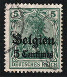 [German Empire Postage Stamps Surcharged "Fr. and C." or "Centimes" & Overprinted "Belgien", tip A1]