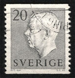 [King Gustaf VI Adolf of Sweden  - New Engravement with Imprint, tip EE11]