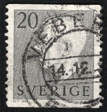 [King Gustaf VI Adolf of Sweden  - New Engravement with Imprint, tip EE11]