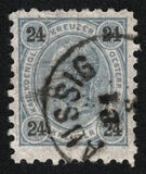 [Emperor Franz Josef I, 1830-1916 - Granite Paper. Numerals in Black, Tüüp N8]