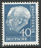 [Serie básica. Presidente Dr. Thedore Heuss. 2 C., tipo DB1]