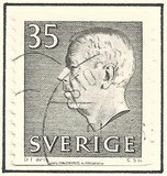 [King Gustaf VI Adolf & Three Crowns - New Colors, type FA23]