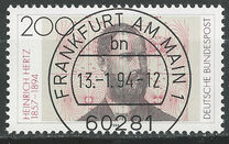[The 100th Anniversary of the Death of Heinrich Hertz, Physicist, type BEA]