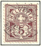 [Helvetia - Cross & Shield - Fiber Paper, प्रकार L2]