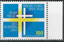 [Centenario del nacimiento de Birger Forell, 1.893 - 1.958. Sacerdote y teólogo sueco., tipo BDJ]