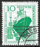 [Rostock Harbour Overprinted "Intriebnahme des Seehafrns Rostock", type OQ]