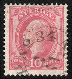 [King Oscar II Stamp of 1885 with Blue Coach Horn on Back, type H1]