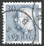 [King Gustaf VI Adolf of Sweden - New Engravement with Imprint, type EE4]