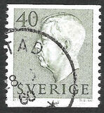 [King Gustaf VI Adolf of Sweden  - New Engravement with Imprint, tegund EE15]