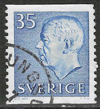 [King Gustaf VI Adolf of Sweden & Tree Crowns - New Colors and Values, type FA60]