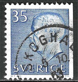 [King Gustaf VI Adolf of Sweden & Tree Crowns - New Colors and Values, type FA60]