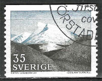 [Mountain Scenery and Uppsala Cathedral, type GS]