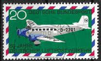 [The 50th Anniversary of the German Airmail, τύπος OD]