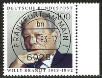 [The 80th Anniversary of the Birth of Willy Brandt, Politician, type BDW]