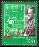 [The 100th Anniversary of the Birth of Sepp Herberger, Football coach and Player, type BLF]
