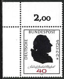 [The 250th Anniversary of the Birth of Friedrich Gottlieb Klopstock, Poet, тып WB]